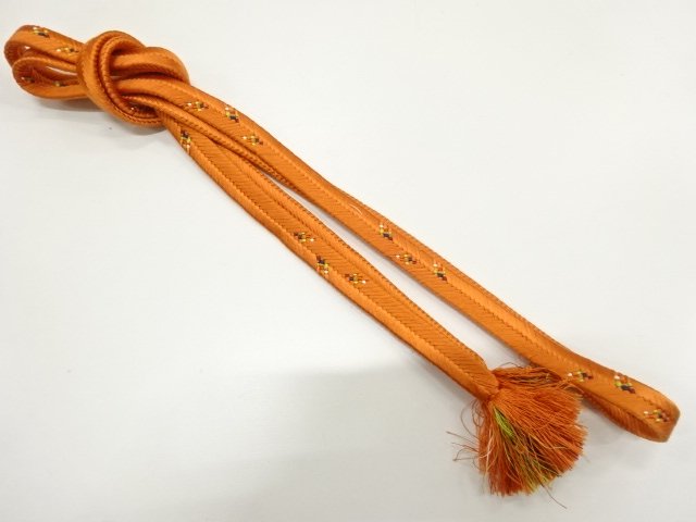 JAPANESE KIMONO / HAND-TIED OBIJIME CORD